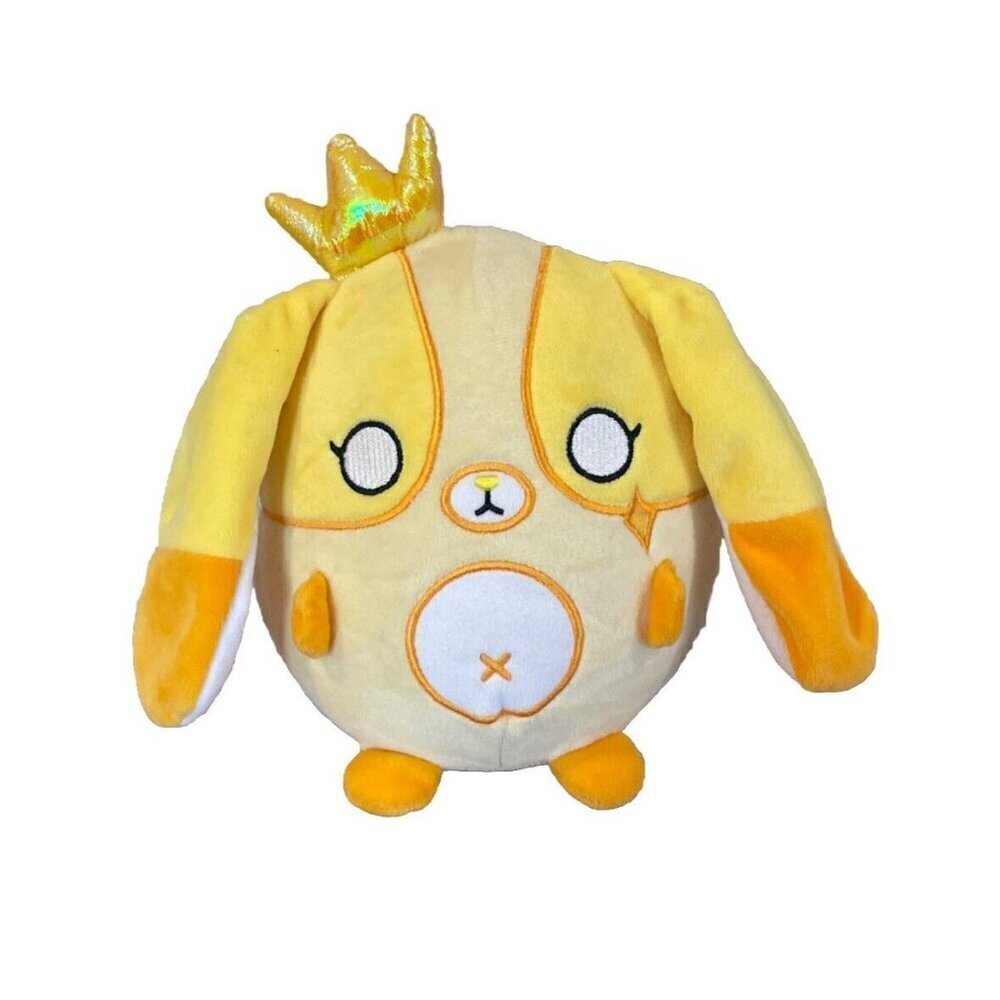 Krew District It’s Funneh Gold 8”  Plush Squishy Limited Edition Yellow Crown